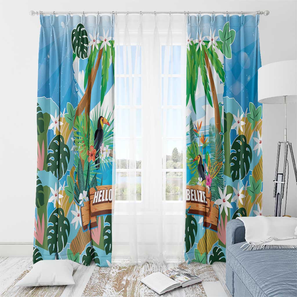 Toucan Belize Window Curtain Tropical Vibes