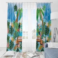 Toucan Belize Window Curtain Tropical Vibes