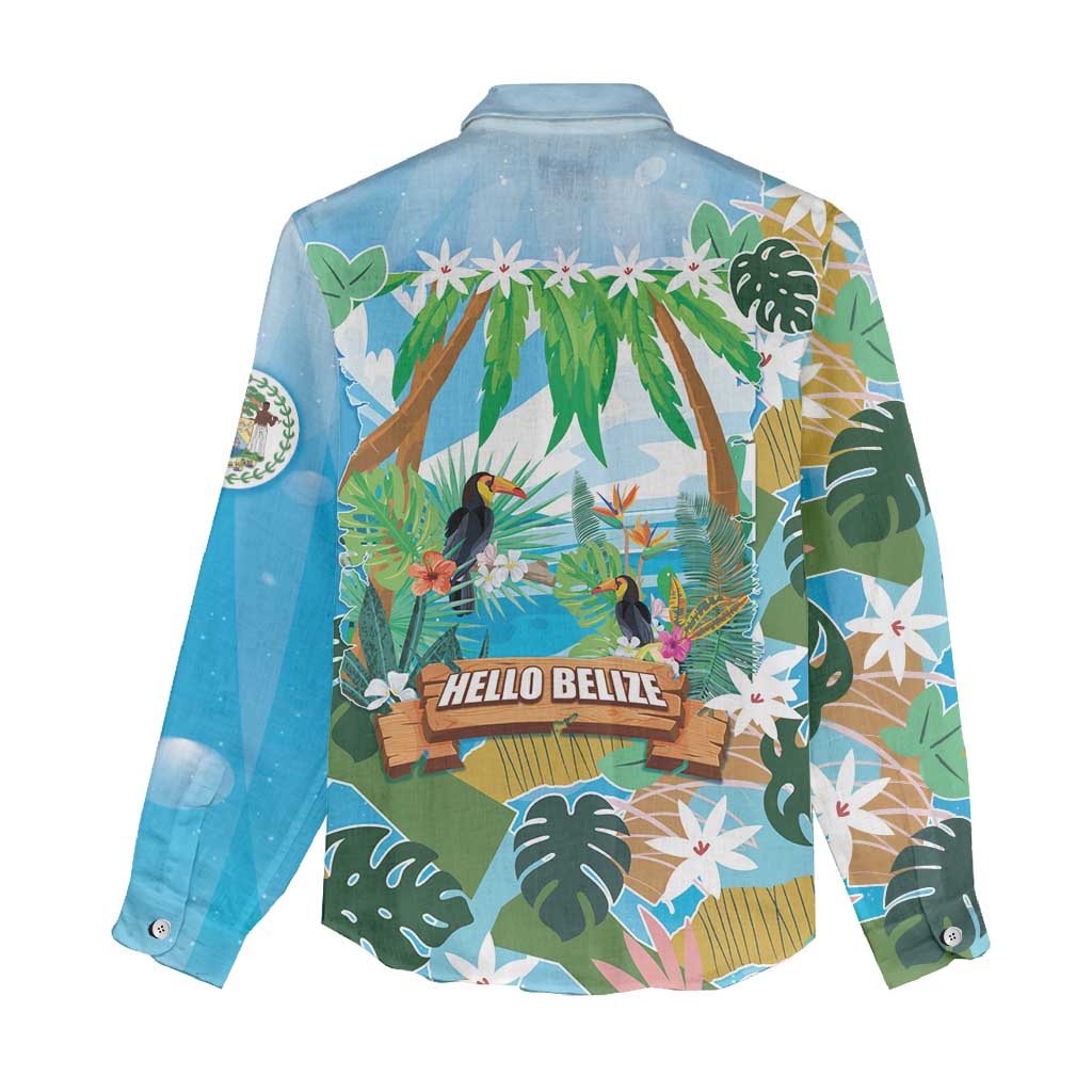Toucan Belize Women Casual Shirt Tropical Vibes DT05