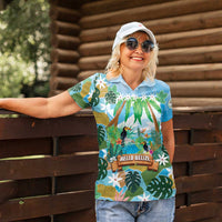 Toucan Belize Women Polo Shirt Tropical Vibes DT05