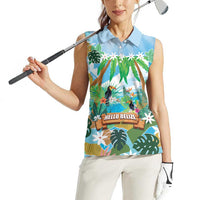 Toucan Belize Women Sleeveless Polo Shirt Tropical Vibes DT05