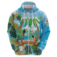 Toucan Belize Zip Hoodie Tropical Vibes DT05
