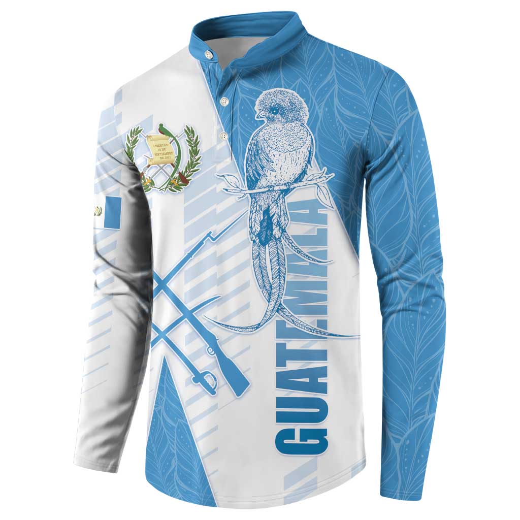 Guatemala Button Sweatshirt Quetzal Bird Guatemalan Soul DT05