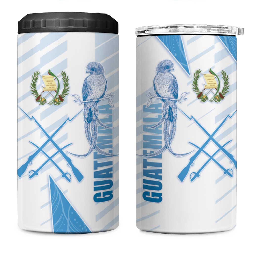 Guatemala 4 in 1 Can Cooler Tumbler Quetzal Bird Guatemalan Soul