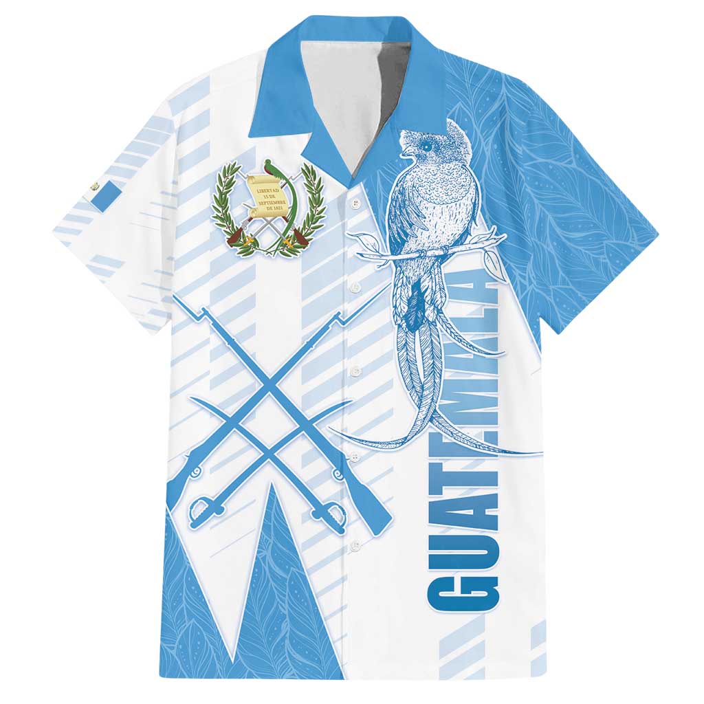 Guatemala Family Matching Off Shoulder Maxi Dress and Hawaiian Shirt Quetzal Bird Guatemalan Soul DT05