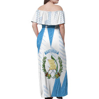 Guatemala Family Matching Off Shoulder Maxi Dress and Hawaiian Shirt Quetzal Bird Guatemalan Soul DT05