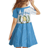 Guatemala Family Matching Off Shoulder Short Dress and Hawaiian Shirt Quetzal Bird Guatemalan Soul DT05