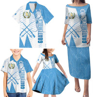 Guatemala Family Matching Puletasi and Hawaiian Shirt Quetzal Bird Guatemalan Soul DT05