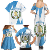 Guatemala Family Matching Summer Maxi Dress and Hawaiian Shirt Quetzal Bird Guatemalan Soul DT05