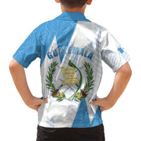 Guatemala Family Matching Tank Maxi Dress and Hawaiian Shirt Quetzal Bird Guatemalan Soul DT05