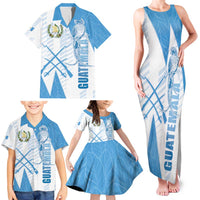Guatemala Family Matching Tank Maxi Dress and Hawaiian Shirt Quetzal Bird Guatemalan Soul DT05