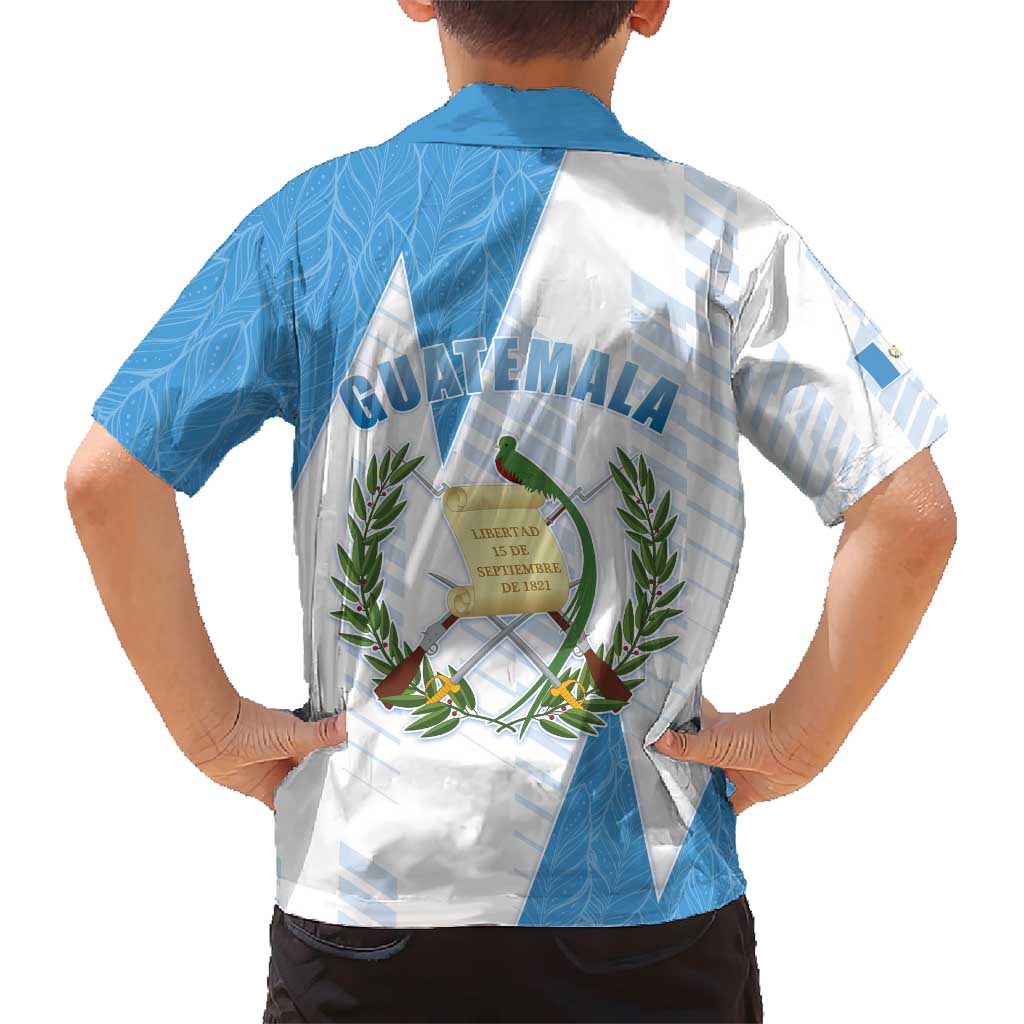 Guatemala Kid Hawaiian Shirt Quetzal Bird Guatemalan Soul DT05