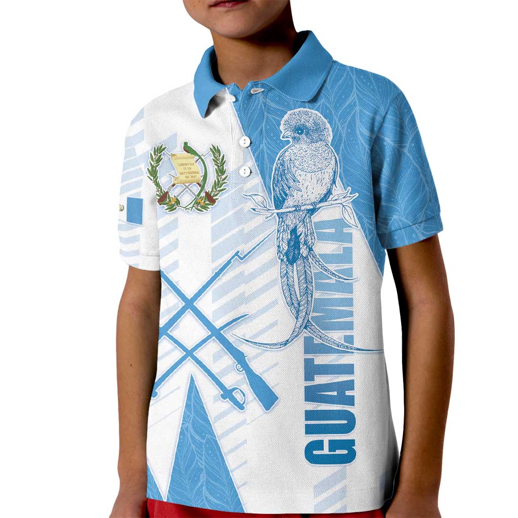 Guatemala Kid Polo Shirt Quetzal Bird Guatemalan Soul DT05