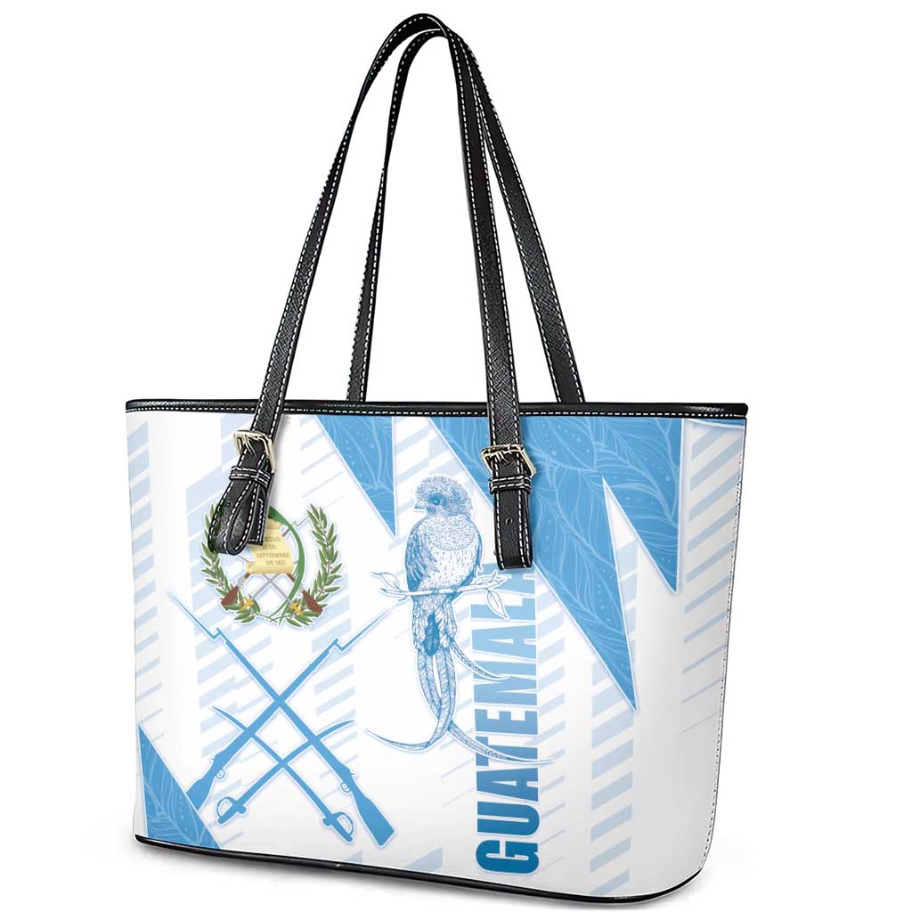Guatemala Leather Tote Bag Quetzal Bird Guatemalan Soul