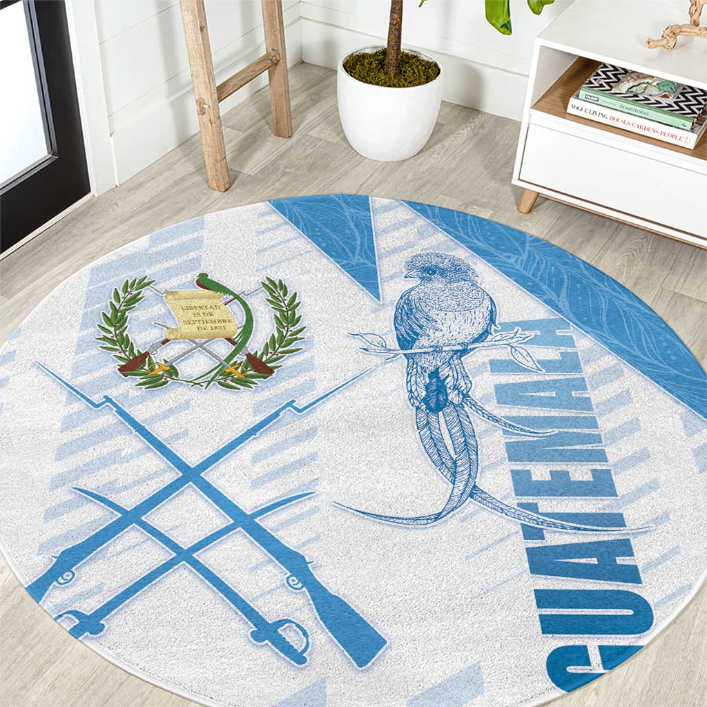 Guatemala Round Carpet Quetzal Bird Guatemalan Soul