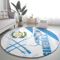 Guatemala Round Carpet Quetzal Bird Guatemalan Soul