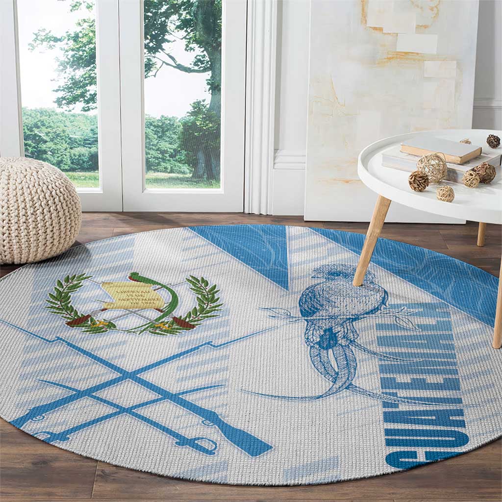 Guatemala Round Carpet Quetzal Bird Guatemalan Soul