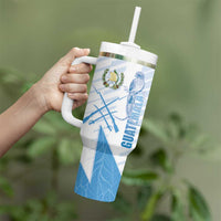 Guatemala Tumbler With Handle Quetzal Bird Guatemalan Soul