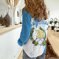 Guatemala Women Casual Shirt Quetzal Bird Guatemalan Soul DT05