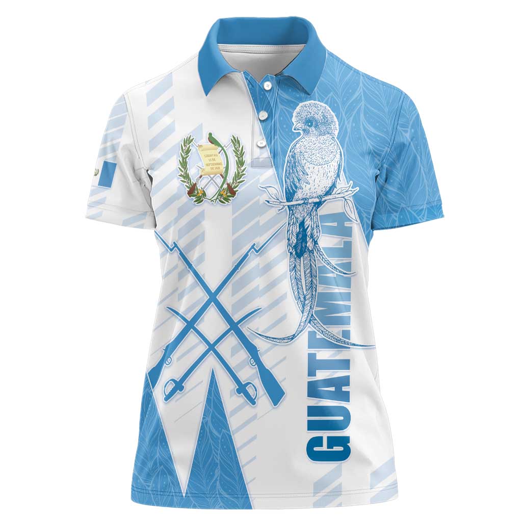 Guatemala Women Polo Shirt Quetzal Bird Guatemalan Soul DT05
