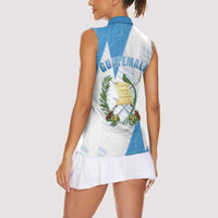 Guatemala Women Sleeveless Polo Shirt Quetzal Bird Guatemalan Soul DT05