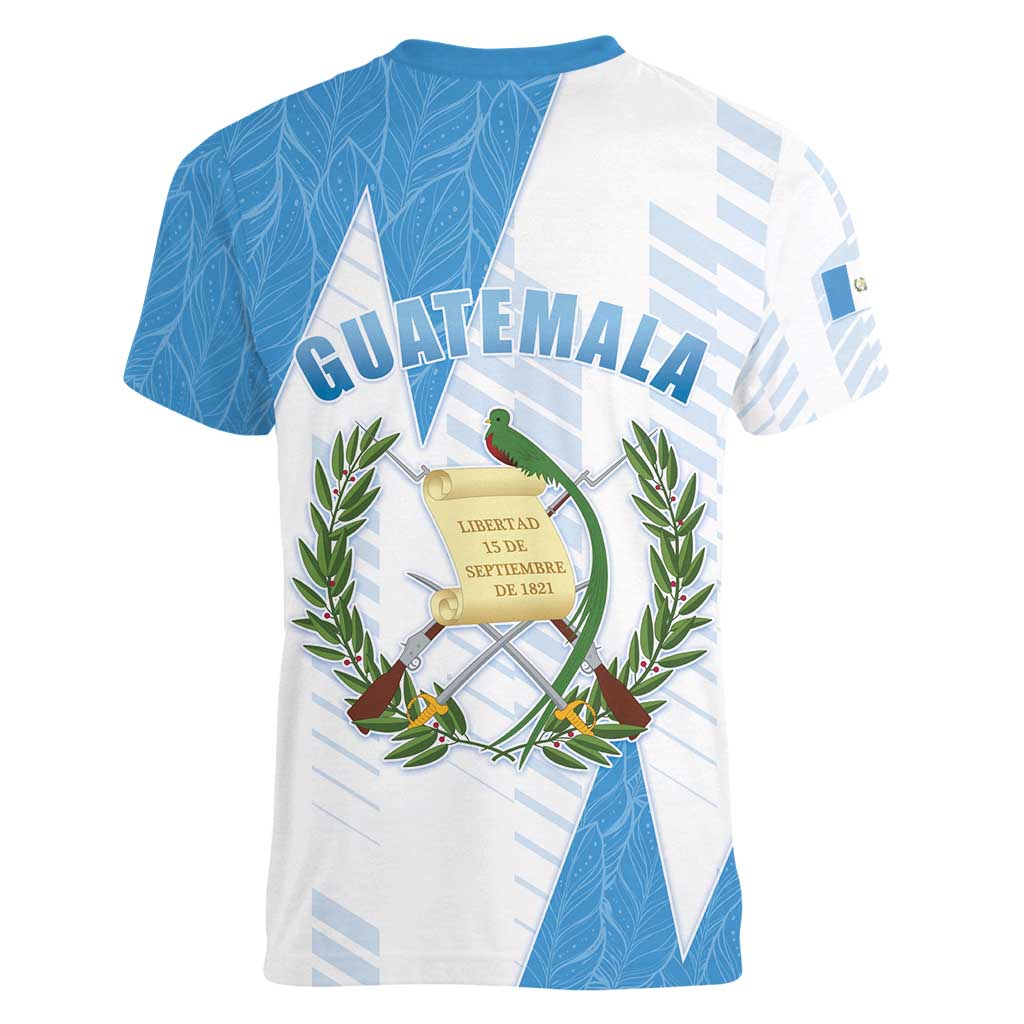 Guatemala Women V-Neck T-Shirt Quetzal Bird Guatemalan Soul DT05