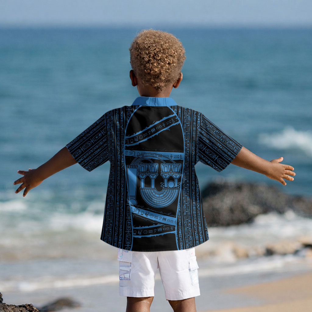 Egypt Menat Kid Hawaiian Shirt Ancient Mythology Goddess Hathor Necklace DT05