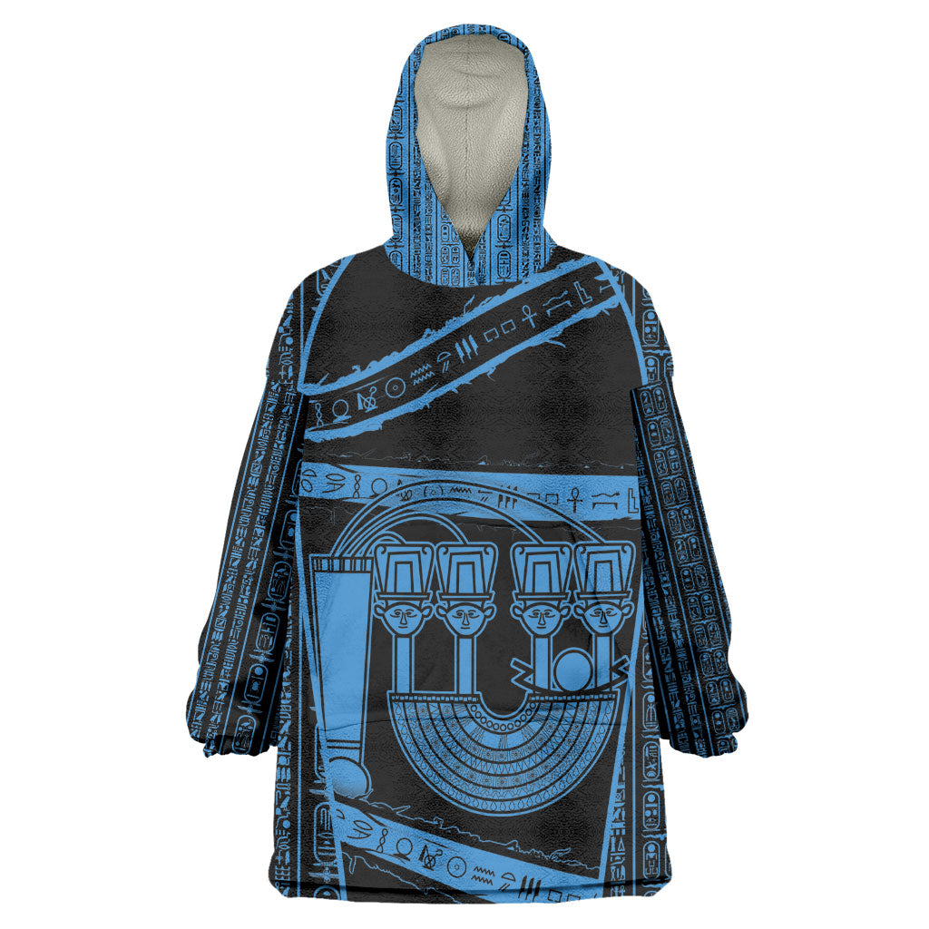 Egypt Menat Kid Wearable Blanket Hoodie Ancient Mythology Goddess Hathor Necklace