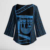 Egypt Menat Kimono Sleeve Blouse Ancient Mythology Goddess Hathor Necklace
