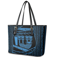 Egypt Menat Leather Tote Bag Ancient Mythology Goddess Hathor Necklace