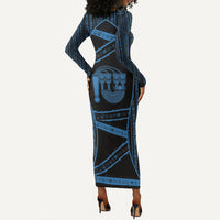 Egypt Menat Long Sleeve Bodycon Dress Ancient Mythology Goddess Hathor Necklace