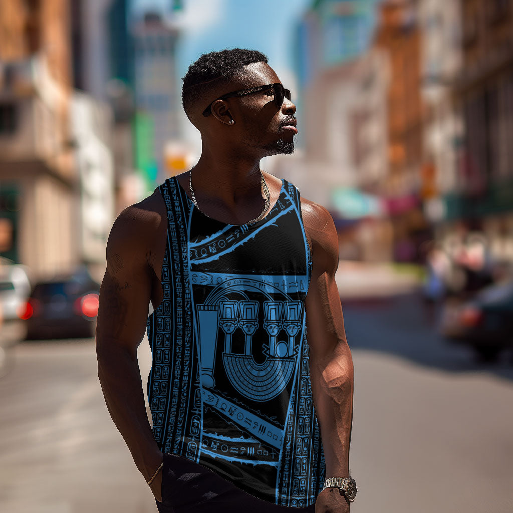 Egypt Menat Men Tank Top Ancient Mythology Goddess Hathor Necklace