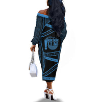 Egypt Menat Off The Shoulder Long Sleeve Dress Ancient Mythology Goddess Hathor Necklace