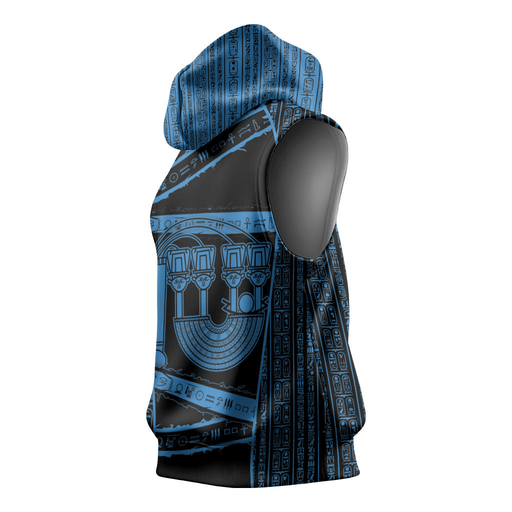 Egypt Menat Sleeveless Hoodie Ancient Mythology Goddess Hathor Necklace