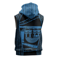 Egypt Menat Sleeveless Zip Hoodie Ancient Mythology Goddess Hathor Necklace