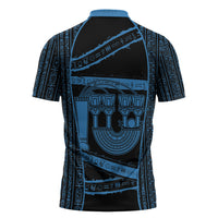 Egypt Menat Zipper Polo Shirt Ancient Mythology Goddess Hathor Necklace
