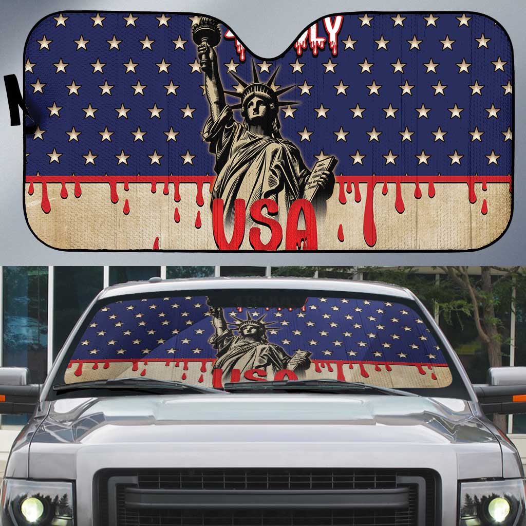 USA 4th Of July Auto Sun Shade We The People - Wonder Print Shop