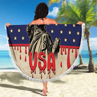 USA 4th Of July Beach Blanket We The People - Wonder Print Shop