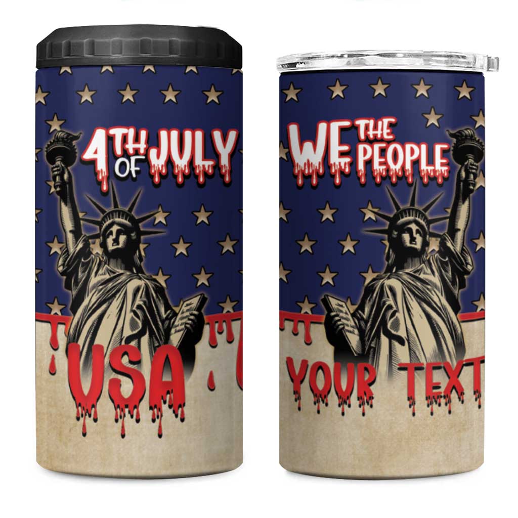 Personalized USA 4th Of July 4 in 1 Can Cooler Tumbler We The People - Wonder Print Shop