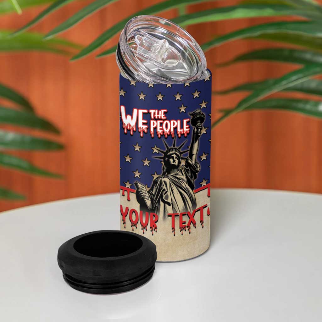 Personalized USA 4th Of July 4 in 1 Can Cooler Tumbler We The People - Wonder Print Shop
