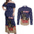 Personalized USA 4th Of July Couples Matching Off Shoulder Maxi Dress and Long Sleeve Button Shirt We The People - Wonder Print Shop