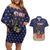 Personalized USA 4th Of July Couples Matching Off Shoulder Short Dress and Hawaiian Shirt We The People - Wonder Print Shop
