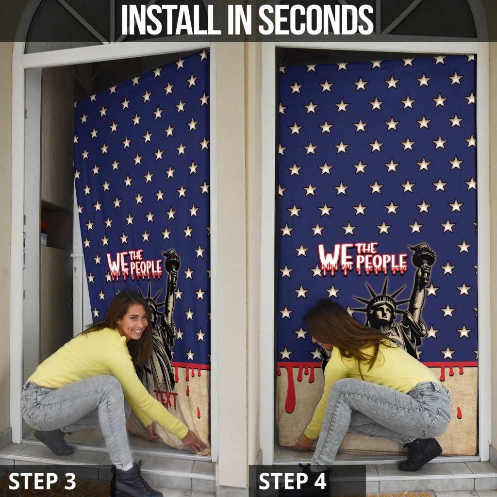 Personalized USA 4th Of July Door Cover We The People - Wonder Print Shop