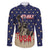 Personalized USA 4th Of July Family Matching Long Sleeve Bodycon Dress and Hawaiian Shirt We The People - Wonder Print Shop