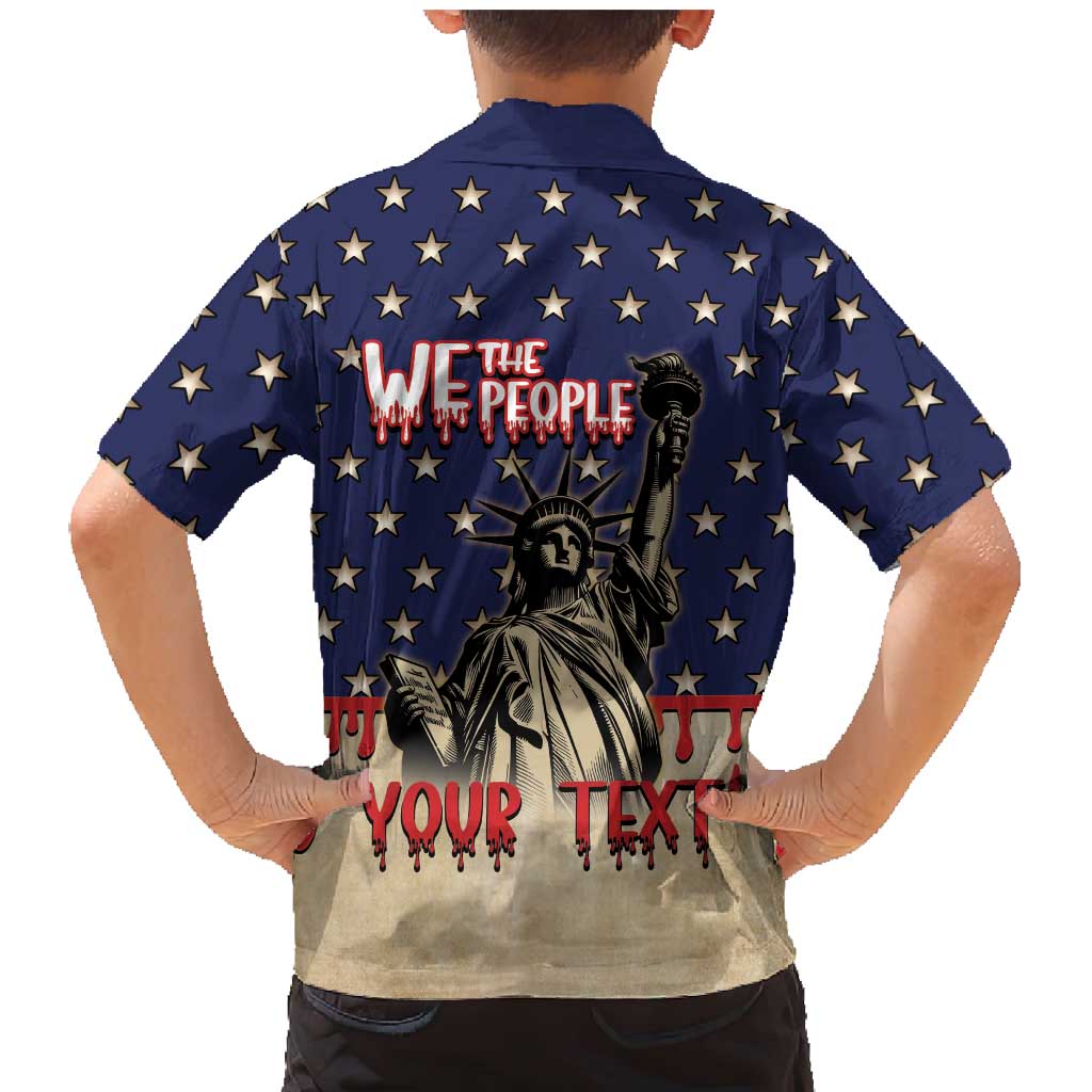 Personalized USA 4th Of July Family Matching Mermaid Dress and Hawaiian Shirt We The People - Wonder Print Shop
