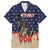 Personalized USA 4th Of July Family Matching Off The Shoulder Long Sleeve Dress and Hawaiian Shirt We The People - Wonder Print Shop