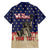 Personalized USA 4th Of July Family Matching Off The Shoulder Long Sleeve Dress and Hawaiian Shirt We The People - Wonder Print Shop