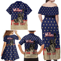 Personalized USA 4th Of July Family Matching Off Shoulder Maxi Dress and Hawaiian Shirt We The People - Wonder Print Shop