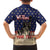 Personalized USA 4th Of July Family Matching Off Shoulder Short Dress and Hawaiian Shirt We The People - Wonder Print Shop
