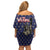Personalized USA 4th Of July Family Matching Off Shoulder Short Dress and Hawaiian Shirt We The People - Wonder Print Shop